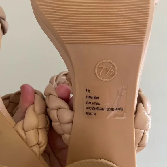 A New Day Women's Basil Mule Heels Size 7.5 - Picture 13 of 13